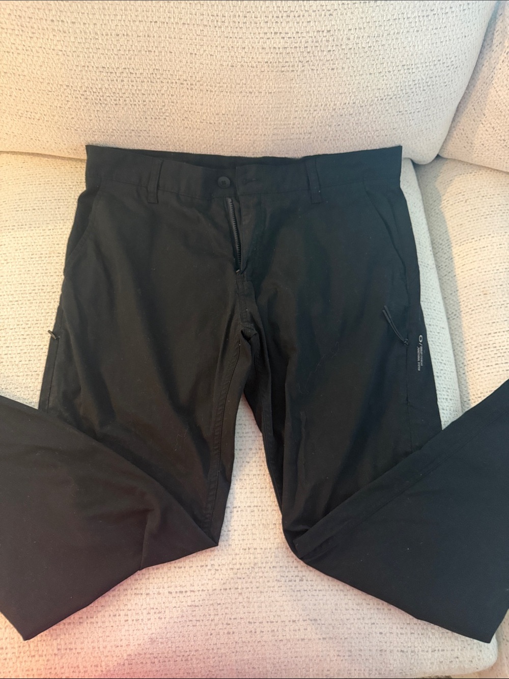 Oakley Black Men’s Chinos with Zippered Pockets